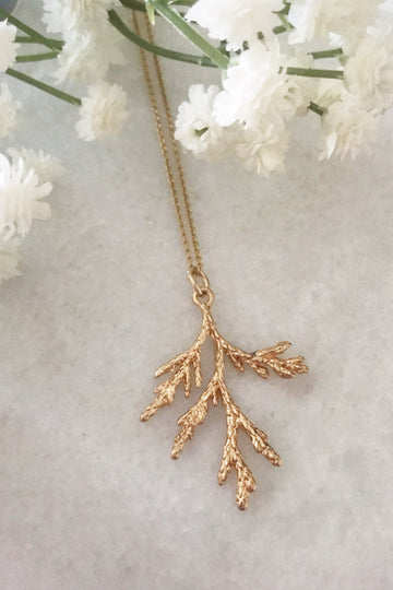 Wisteria London Aster Gold Branch Necklace Wisteria London